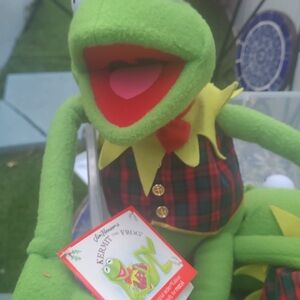 's Kermit the Frog Plush - Green and Red